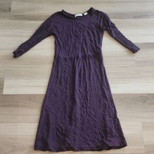 Aritzia Babaton Deep Purple Long Sleeve Dress